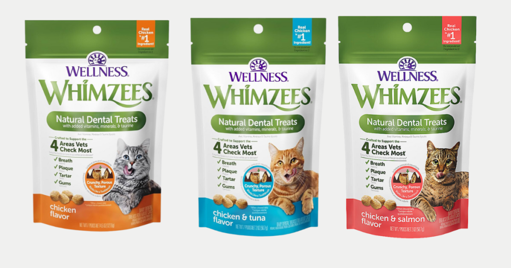 wellness whimzees cat treats send me sample