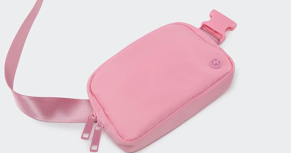 belt bag pink belt bag