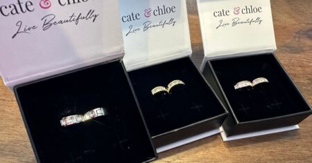 earrings in jewelry boxes