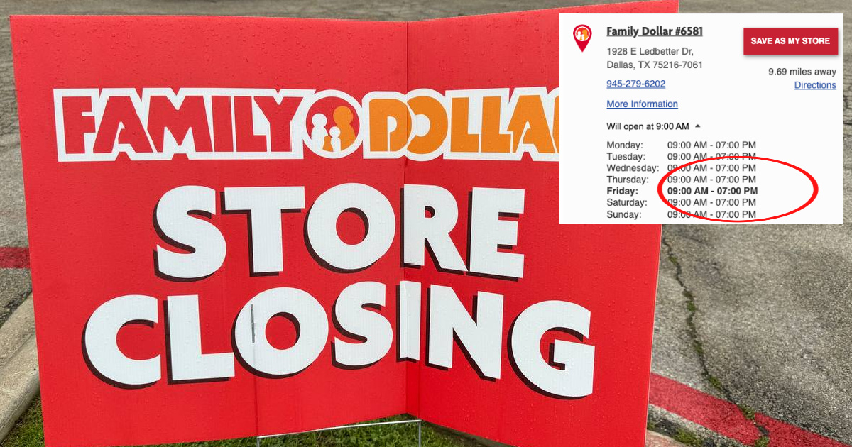 Family Dollar Closing Family Dollar Closing