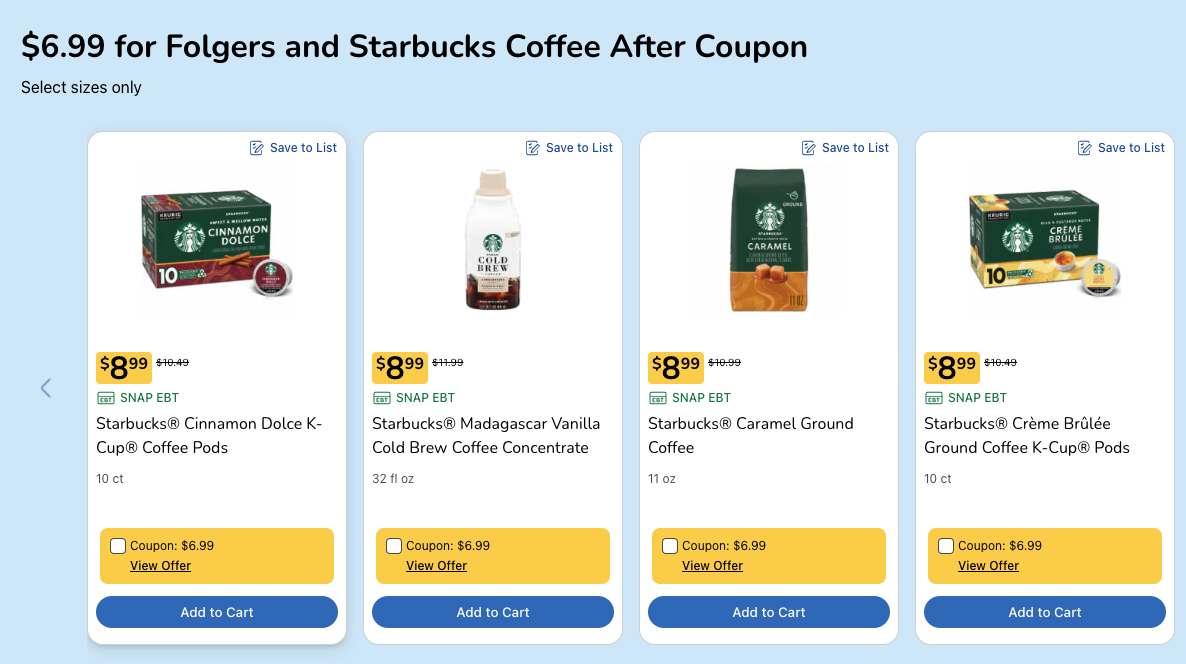 Kroger Starbucks Deals Kroger Starbucks Deals