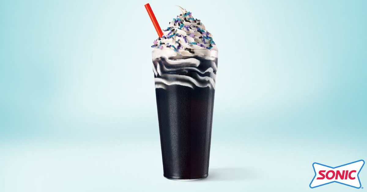 NEW Blackout Slush Float Free Solar Eclipse Viewing Glasses at SONIC