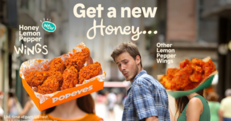 NEW Honey Lemon Pepper Wings at Popeyes