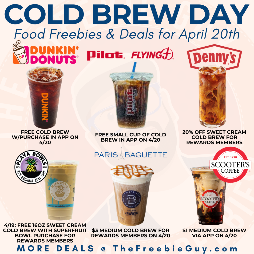 National Cold Brew Day Freebies Deals National Cold Brew Day Freebies Deals