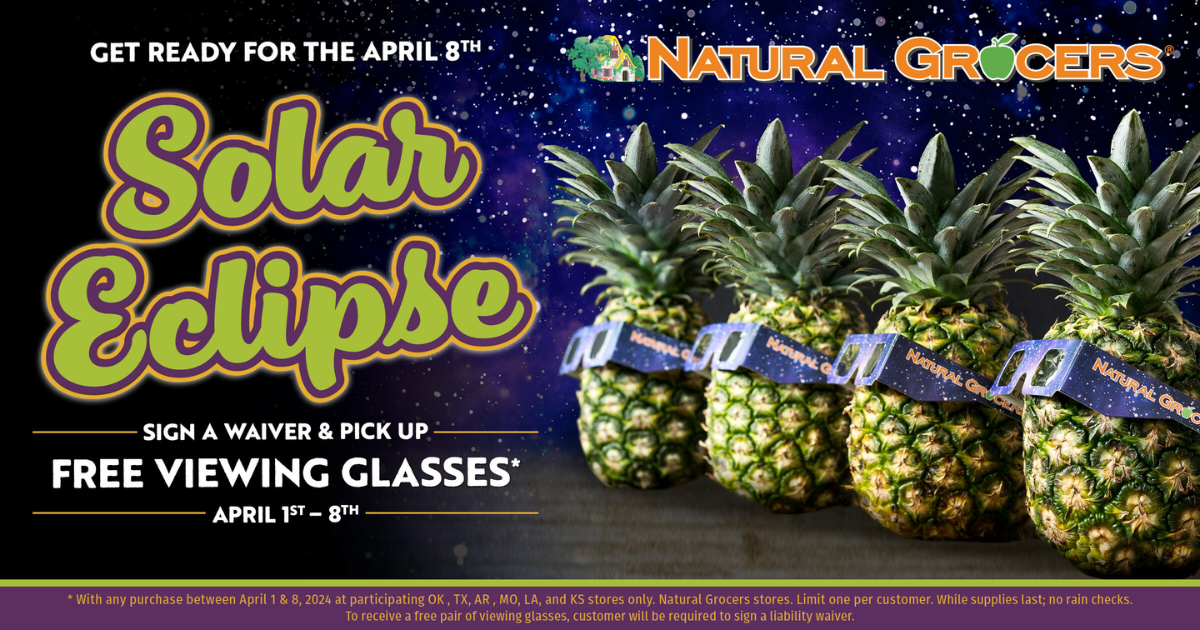Natural Grocers Free Eclipse Viewing Glasses wPurchase