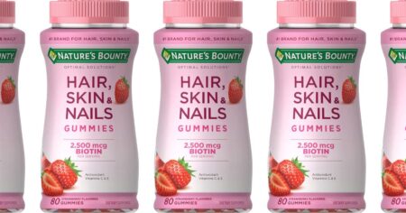 row of Nature s Bounty Gummies