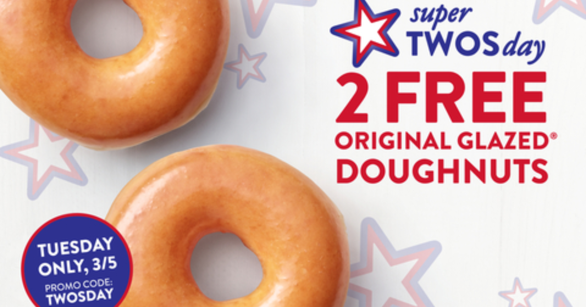 Score Free Doughnuts at Krispy Kreme on Super TWOsday March