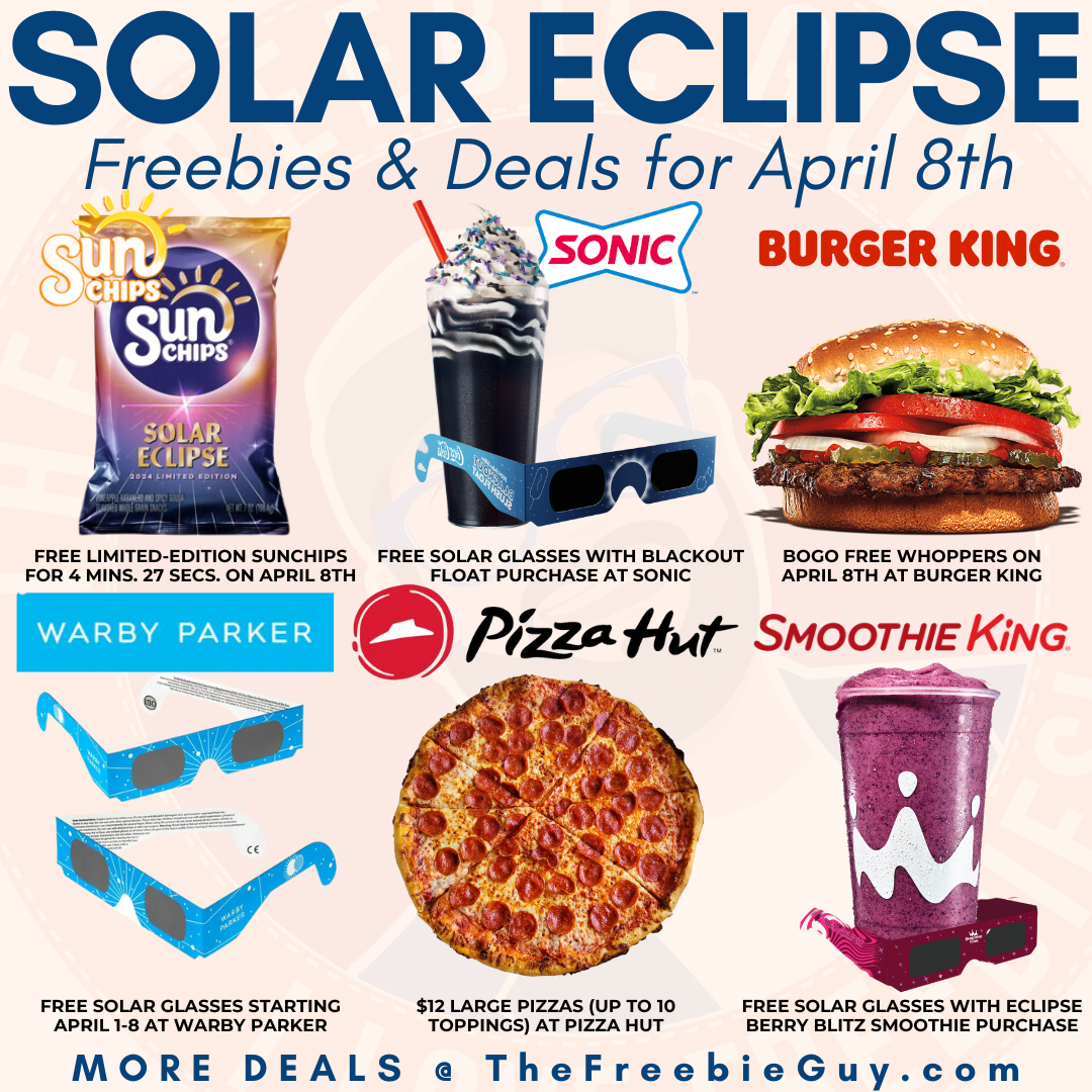 Solar Eclipse Freebies Deals Visual