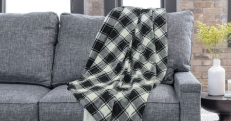 Sherpa heated electric throw blanket on sale