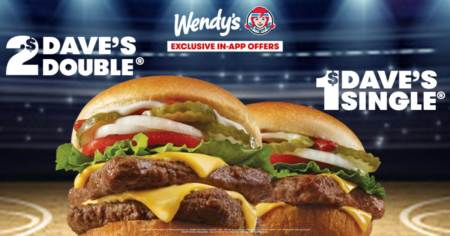 Wendys March Madness Deals Daves Single Daves Double