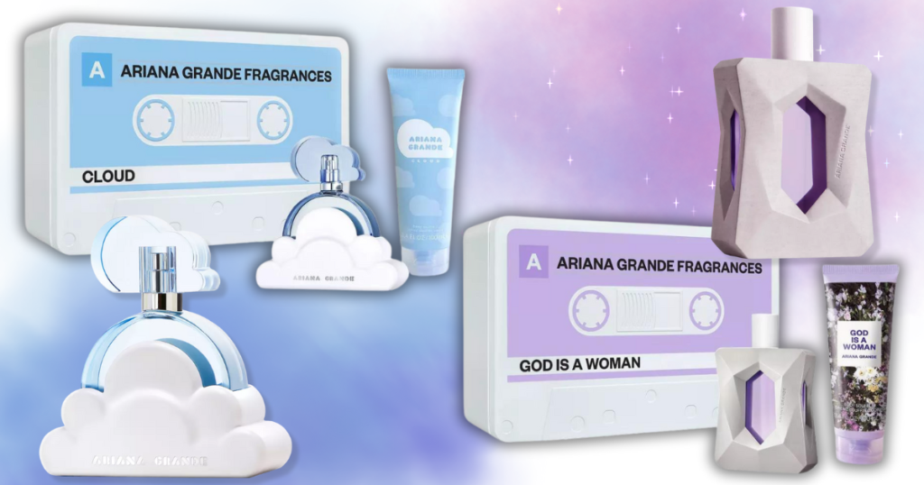 ariana grande fragrance 2 piece sets both cloud & god is a woman