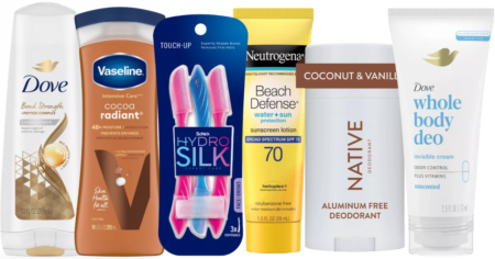 beauty essentials deal at target soaps, razors, body wash