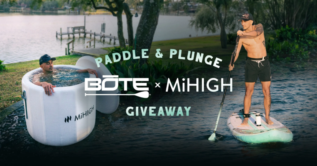 bote paddleboard and mihigh cold plunge tub