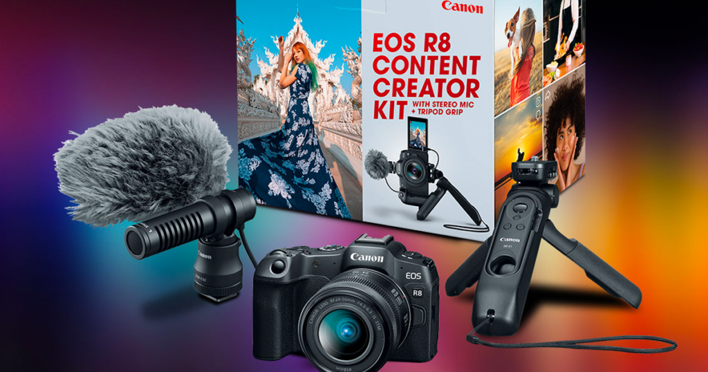canon creator kit with colorful background