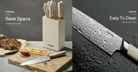 carote 8pc knife block set from walmart deal