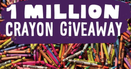 1 million crayon giveaway