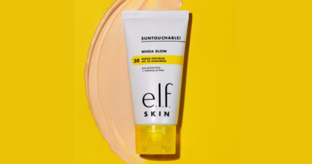e l f Whoa Glow SPF Sunscreen samples