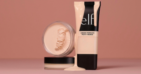 elf putty primer makeup on a display