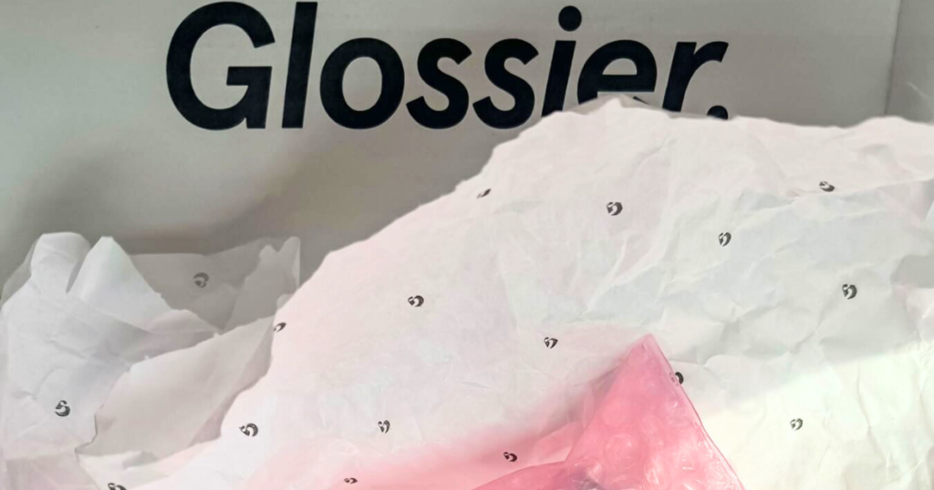 glossier secret prize box