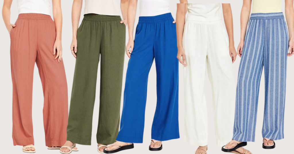 linen blend old navy pants (women's)
