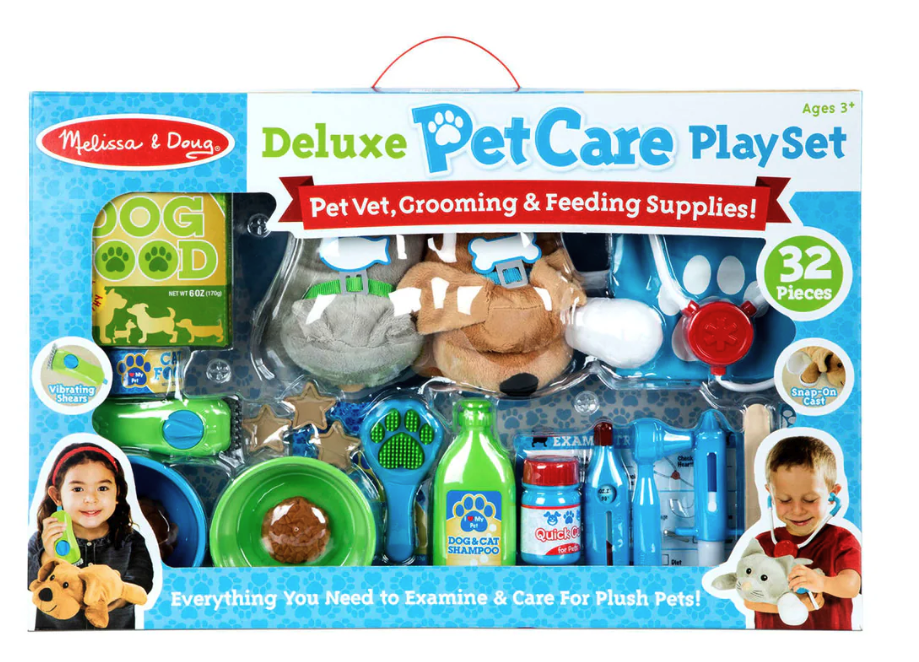 melissa and doug deluxe pet care play set melissa and doug deluxe pet care play set
