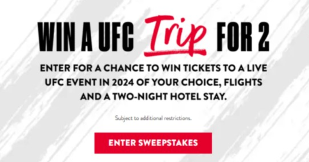 monaco ufc sweepstakes