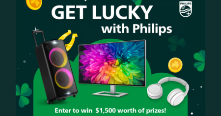 philips bluetooth party speaker, gaming computer monitor and headphones