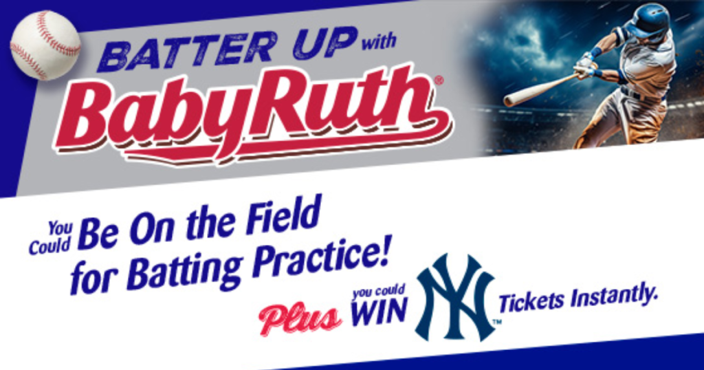 Batter Up with Baby Ruth Instant Win Game and Sweepstakes