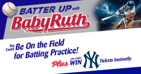 Batter Up with Baby Ruth Instant Win Game and Sweepstakes