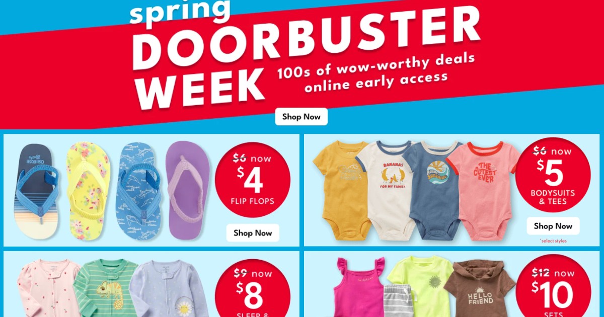 CARTER S DOORBUSTER CARTER S DOORBUSTER