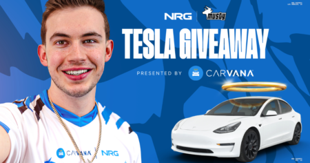 Carvana Presents NRG x Musty’s Tesla Giveaway Sweepstakes