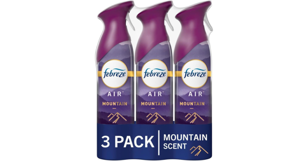 Febreze Air Fresheners Room Spray Air Freshener Bathroom Spray Mountain Scent Air Effects
