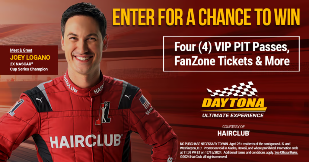 HAIRCLUB ULTIMATE DAYTONA RACE EXPERIENCE GIVEAWAY