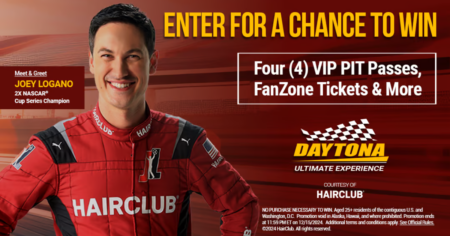 HAIRCLUB ULTIMATE DAYTONA RACE EXPERIENCE GIVEAWAY