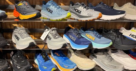 HOKA Running Shoes Displayjpg scaled