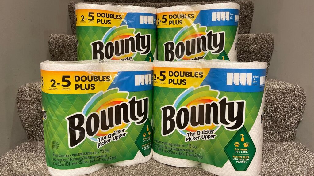 BOUNTY 8 COUNT = 20 REGULAR ROLLS
