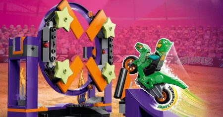 LEGO Stuntz set with a motorcycle