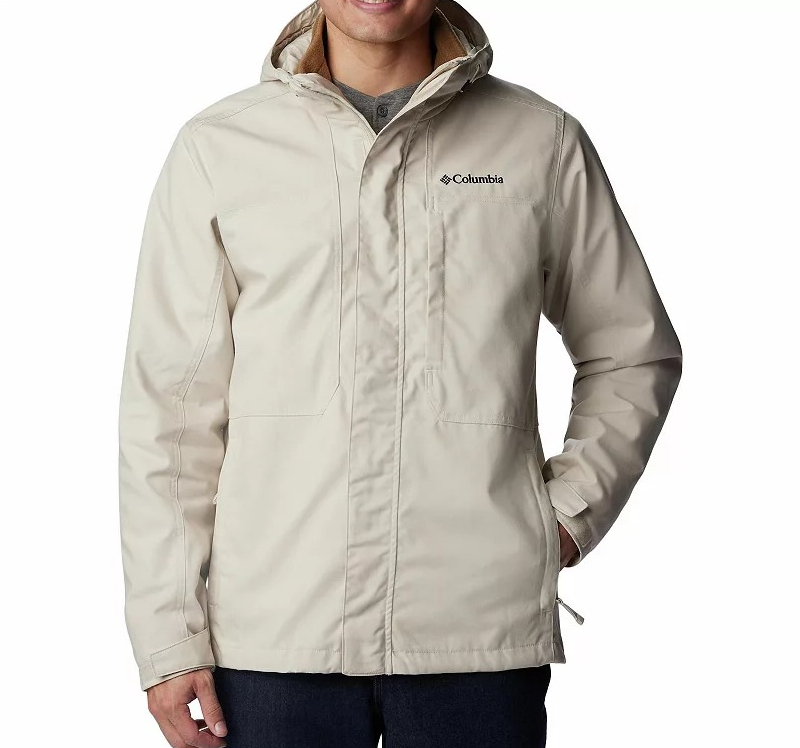 Men s Columbia Loma Vista™ Interchange Jacket man wearing a white jacket