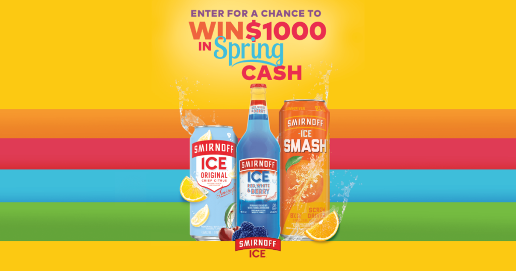 SMIRNOFF ICESMASH SPRING CASH SWEEPSTAKES