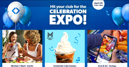 Sams Club Birthday Bash Sign