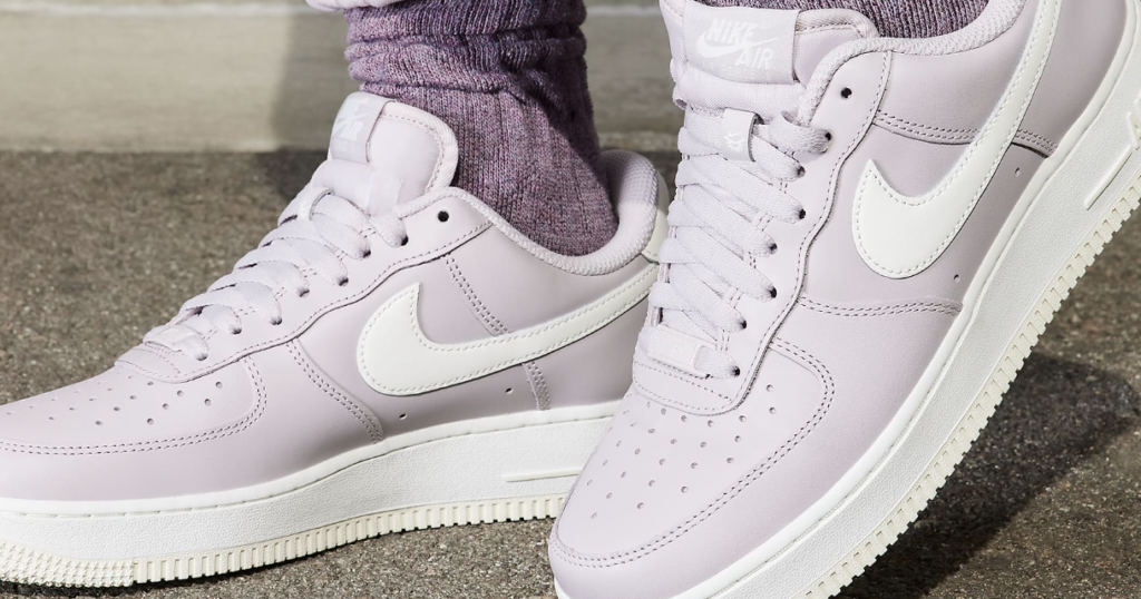 lilac nike af1 sneakers lilac nike af1 sneakers