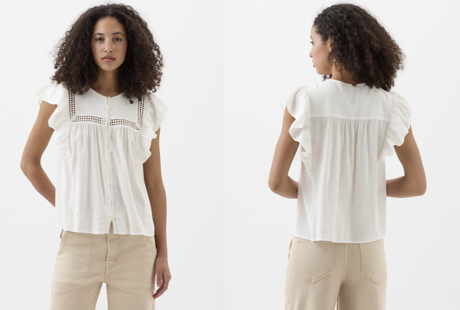 Flutter Sleeve Top Screen Shot at PM