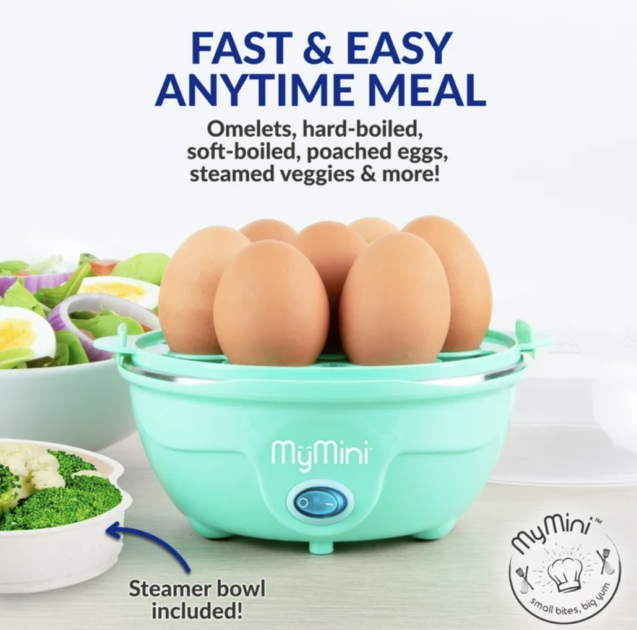 MyMini Premium 7-Egg Cooker, Teal MyMini Premium 7-Egg Cooker, Teal