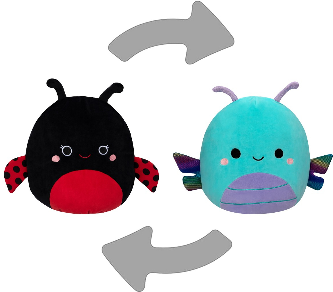 ladybug Squishmallow that flips into a dragonfly