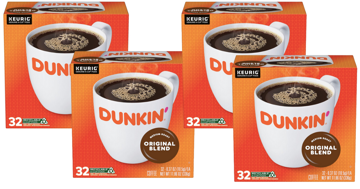 Dunkin' k-cups four packs Dunkin' k-cups four packs