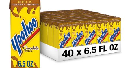 case of Yoo-hoo drinks