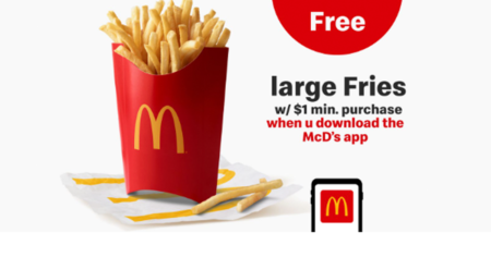 free large mcdonalds fries