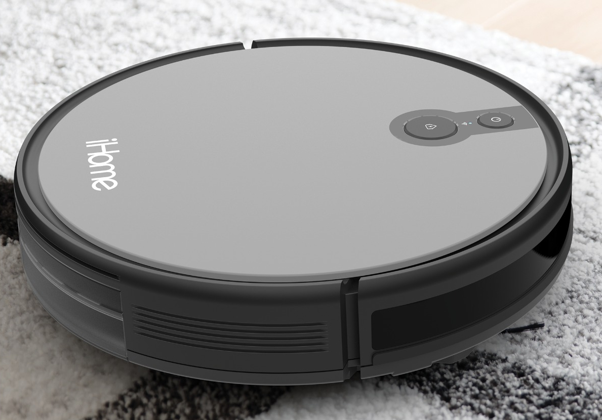 robot vacuum on a rug