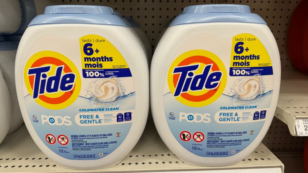 tide free and gentle pods x