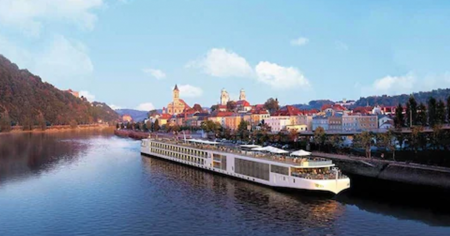 viking cruise ship on the water